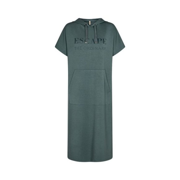NWT SOYA CONCEPT BANU  ''Escape The Ordinary'' Shadow Green Sweatshirt Dress - Picture 5 of 6